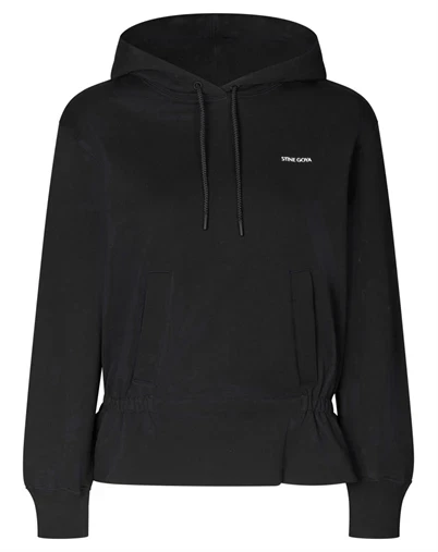Stine Goya - Cinched Waist Sweatshirt - Black